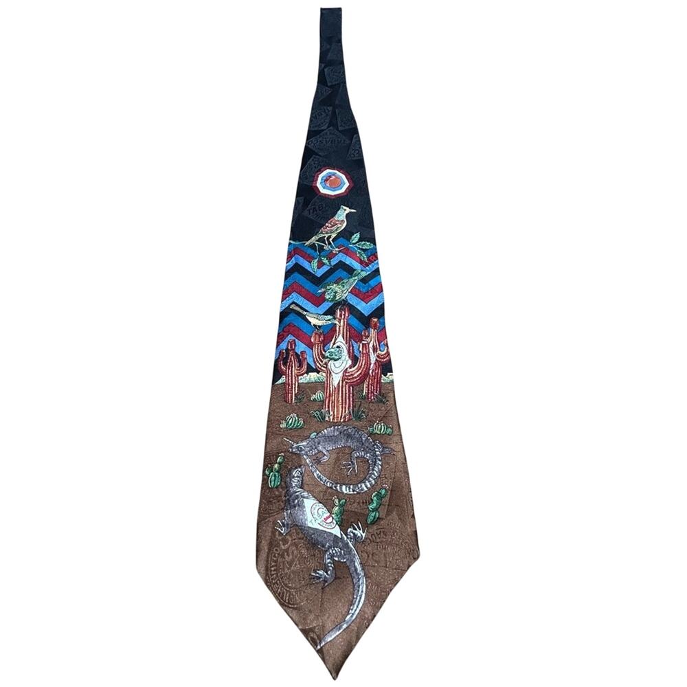 Tabasco Vintage Men's silk necktie nature inspired